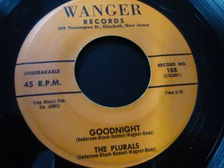 The Plurals: Good Night / I 