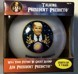 Talking President Predicto Donald Trump Fortune Teller Ball Lights & Talks