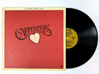 Carpenters ‎– A Song For You (1972 Lp A&m Records ‎– Sp 3511) Vinyl