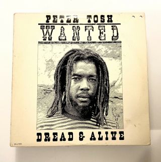 Peter Tosh Wanted Dread And Alive Lp 1981 Us - Nm