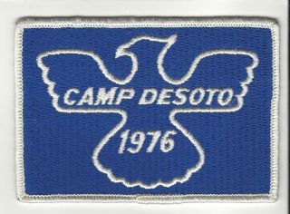 1976 Camp Desoto Area Council Boy Scout Patch - Oa 399 Abooikpaagun Csp