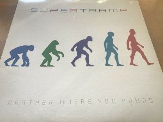 Supertramp - Brother Where You Bound 12” Lp A&m Records 1985 Ex Lyric Inner