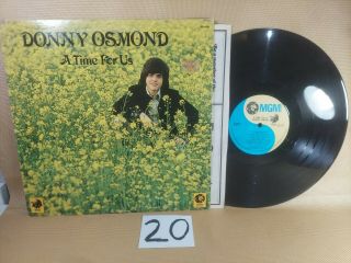Donny Osmond A Time For Us Lp Vinyl - Se - 4930 Vg,  /vg,  / Returns