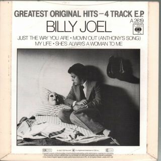 BILLY JOEL Just the Way You Are 7 INCH VINYL UK Cbs 1982 4 Track Greatest 2