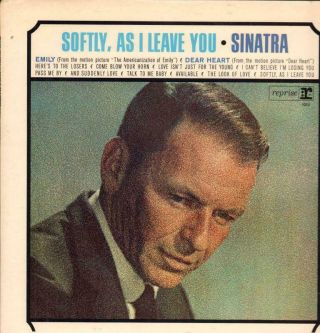 Frank Sinatra (vinyl Lp) Softly,  As I Leave You - Reprise - R 1013 - Uk - 1964 - Vg/vg
