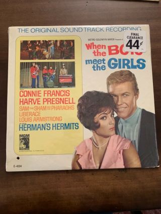 When Boys Meet Girls Soundtrack Lp Connie Francis,  Hermans Hermit 