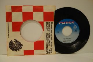 Ex/ex Muddy Waters 45rpm Chess Records 1490 Early " Morning Blues/she Moves Me "
