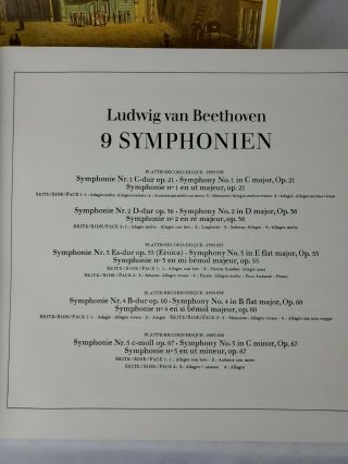 Beethoven Edition 9 Symphonien Karl Bohm 8 Vinyl LP Box Set Germany - 3