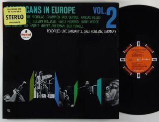 V/a " Americans In Europe Vol.  2 " Jazz Lp Impulse A - 37 Mono