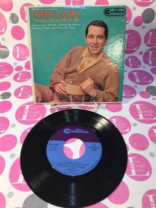 Perry Como - Dream Along With Me - Picture Sleeve Ep Rca Camden Record Cae 410