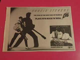Shakin Stevens 1978 Album Advertisement