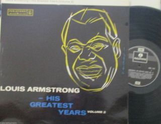 Louis Armstrong - His Greatest Years Volume 2 Vinyl Lp
