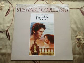 Rumble Fish Motion Picture Soundtrack By Stewart Copeland 1983 Vinly Lp
