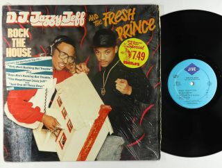 Jazzy Jeff & Fresh Prince - Rock The House Lp - Jive Vg,  Shrink