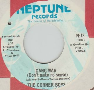 The Corner Boys - Gang War / Take It Easy Soul Brother Us Neptune 45 N 13