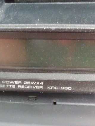 Vintage Kenwood KRC 980 Old School not power cable for radio 3