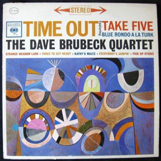 The Dave Brubeck Quartet " Time Out " 1959 (1962) Vinyl Lp Record Album