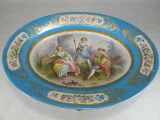 Antique French Sevres bronze & porcelain tray AR815 2
