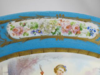 Antique French Sevres bronze & porcelain tray AR815 3