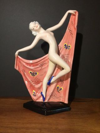 Goldscheider Nude Dancer Figurine Art Deco Gorgeous