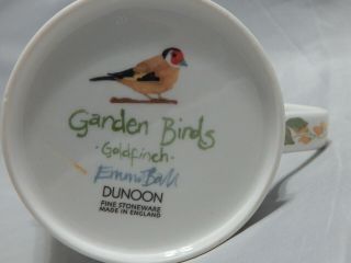 Dunoon England Garden Birds Mug by Emma Ball Goldfinch 3