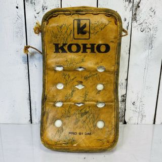 Vintage Blocker Goalie Koho Gm 61 Pro Autographed