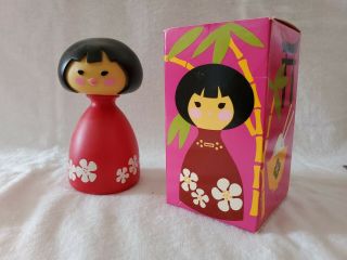 Vintage Avon Small World - Asian Girl - Non - Tear Shampoo Bottle & Box