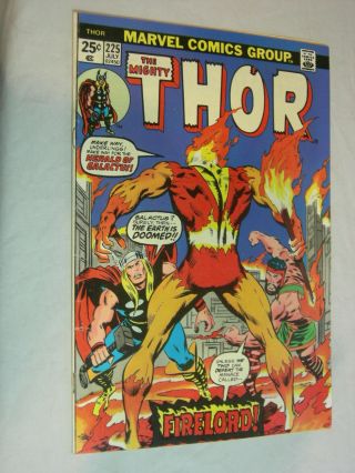 The Mighty Thor 225 Vg The Coming Of Firelord Wow