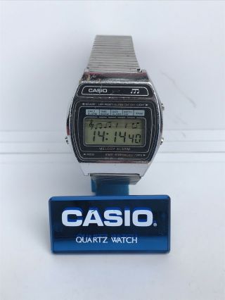 Casio M - 1230 Module 82 Vintage Very Rare Japan Melody Alarm Wrist Watch