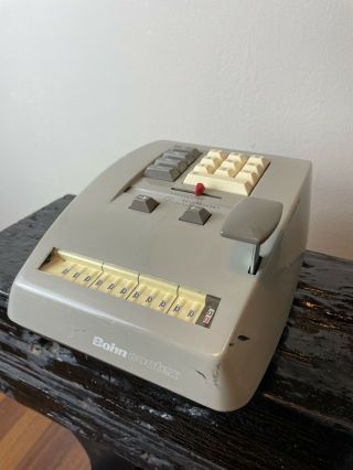 Bohn Contex - 10 Vintage Calculator Mechanical Adding Machine And Monroe 6 Serial