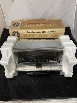 Vintage General Electric Ge Deluxe Toaster Oven Toast - R - Oven T - 93
