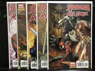 Complete Spider - Man Red Sonja 1 2 3 4 5 (2007 Series Marvel Dynamite) 1 - 5