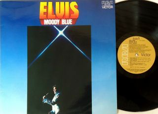 Elvis Presley - Moody Blue Lp 1977 Rca Victor Australian Issue ‎– Apl1 2428