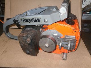 Vintage Pioneer Farmsaw Chainsaw W/18 Inch Bar & Chain - Runs On Prime.