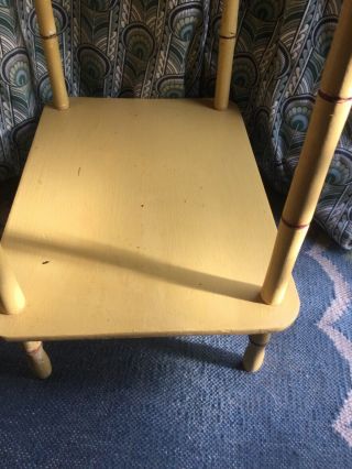 Vintage faux bamboo small table 1930s 1940s early example of flat pack furniture 3