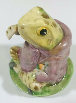 Beatrix Potter ' s Mr.  Jeremy Fisher Frog Figurine F.  Warne BeswicK England 1950 - 2