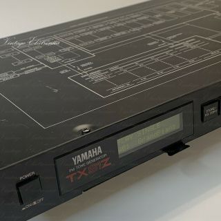 Yamaha Tx81z 1u Vintage Rack Mount Synthesizer Fm Tone Generator