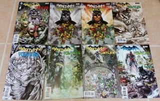 Batman / Teenage Mutant Ninja Turtles 1 2 3 4 5 6,  Variant Covers 8 Comics