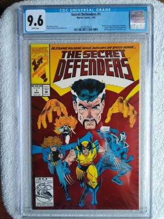 Secret Defenders 1,  Cgc 9.  6,  1993,  Marvel Comics,  White Pages