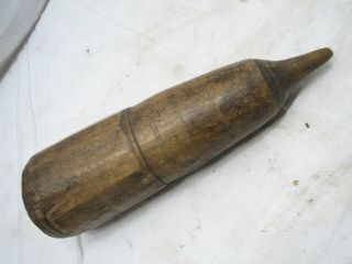 Antique Scythe Sharpening Stone Holder Wooden Primitive Farm Tool
