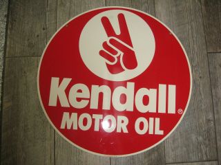 Vintage Kendall Motor Oil Sign Double - Sided
