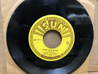 Jerry Lee Lewis - Lovin Up A Storm / Big Blon Baby - 7” Sun Records 317 (1959)