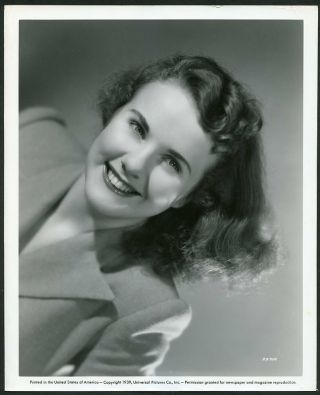 Deanna Durbin At 18 Years Old Vintage 1939 Portrait Photo By Ray Jones