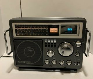 Vtg General Electric 6 Band Am/fm Shortwave Portable Radio Model 7 - 2990a
