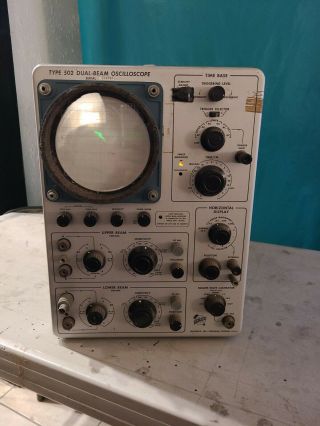 Vintage Tektronix Oscilloscope Type 502 Dual - Beam
