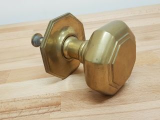 Vintage Reclaim Late Georgian/early Victorian Style Large Brass Centre Door Knob