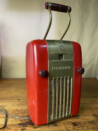 Vintage Westinghouse Tube Radio H - 126 Little Jewel Refrigerator Circa 1945
