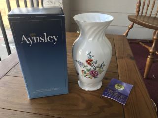 Aynsley Butterfly Vase - With Insert.  Really Perfect Cond.