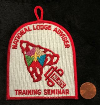 Oa Order Of The Arrow National Lodge Adviser Training Seminar Nlats Patch Tough