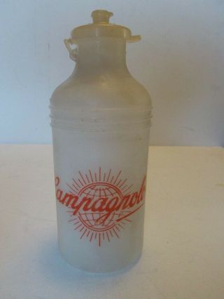 Vintage Early Campagnolo Red Globe Logo Water Bottle/borraccia Rare